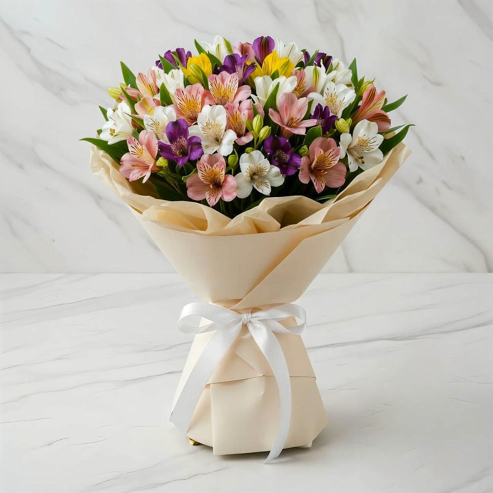 Букет цветов из: Альстромерии в Тутаеве