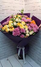 Букет цветов из:  Хризантемы и Розы в Тутаеве