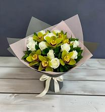 Букет цветов из:  Орхидеи и Розы в Тутаеве