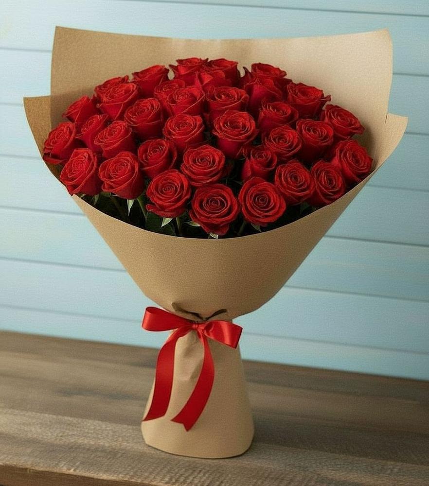 Букет Красные розы Милано в Тутаеве