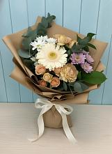 Букет цветов из:  Герберы и Хризантемы в Тутаеве