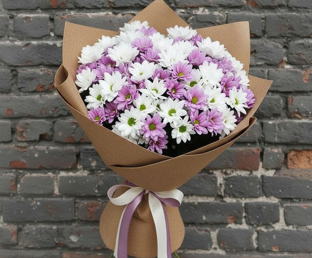 Букет цветов из: Хризантемы в Тутаеве