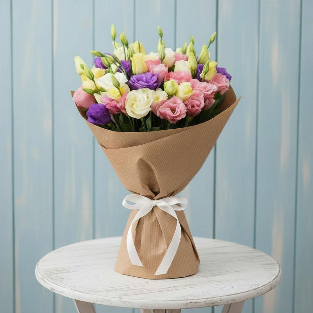 Букет цветов из: Лизиантусы в Тутаеве