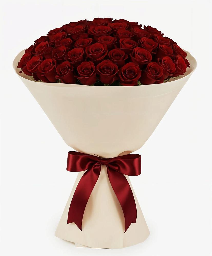 Букет 101 Бордовая роза Блэк Бакарра в Тутаеве