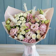 Букет цветов из:  Альстромерии и Розы в Тутаеве